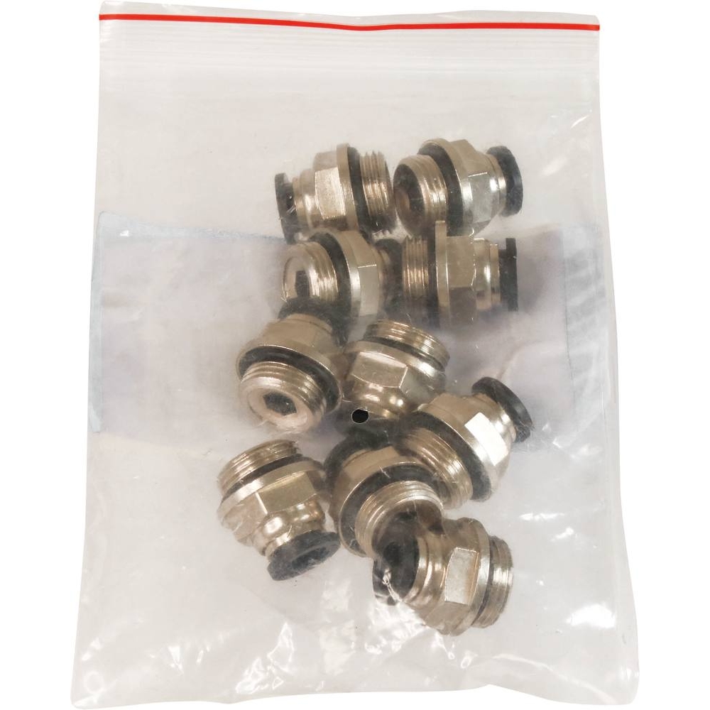 Raccord instantané métallique droit mâle cylindrique 3/8
