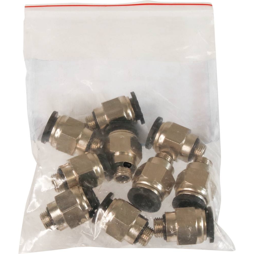 Raccord instantané métallique droit mâle cylindrique 1/8