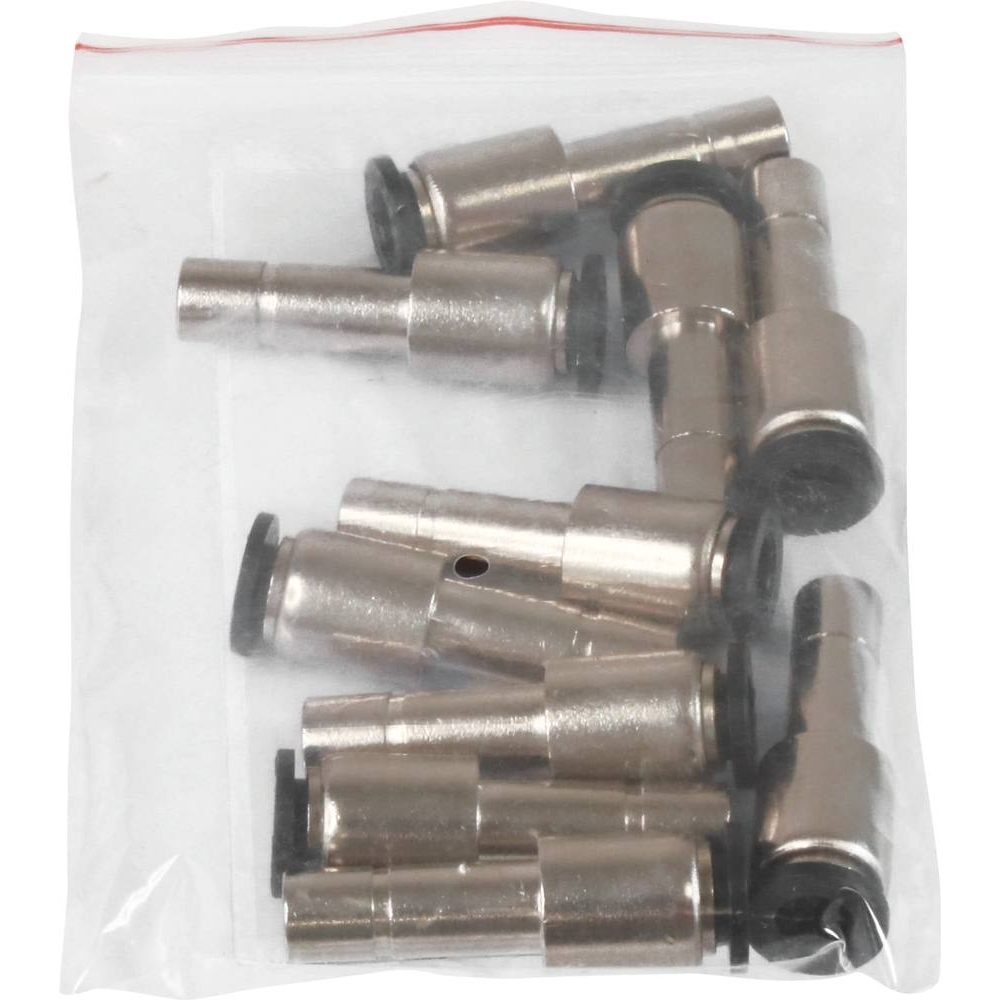 Raccord instantané métallique droit réduction 6-8mm - lot de 10 pcs - 01762