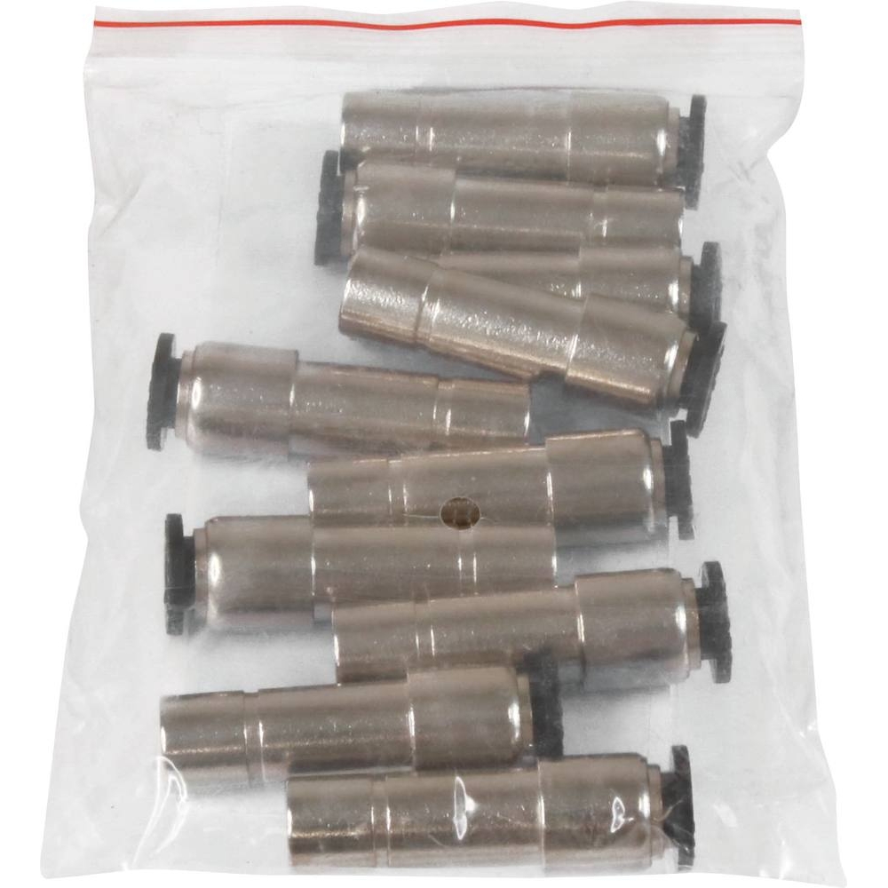 Raccord instantané métallique droit réduction 6-10mm - lot de 10 pcs - 01763