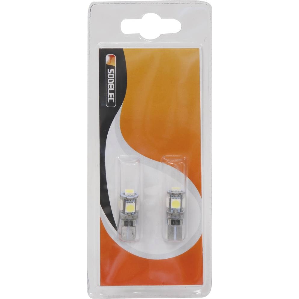Ampoule témoin LED 12V 1,5W W2,1x9,5d - de 2 pcs SODELEC - 02076
