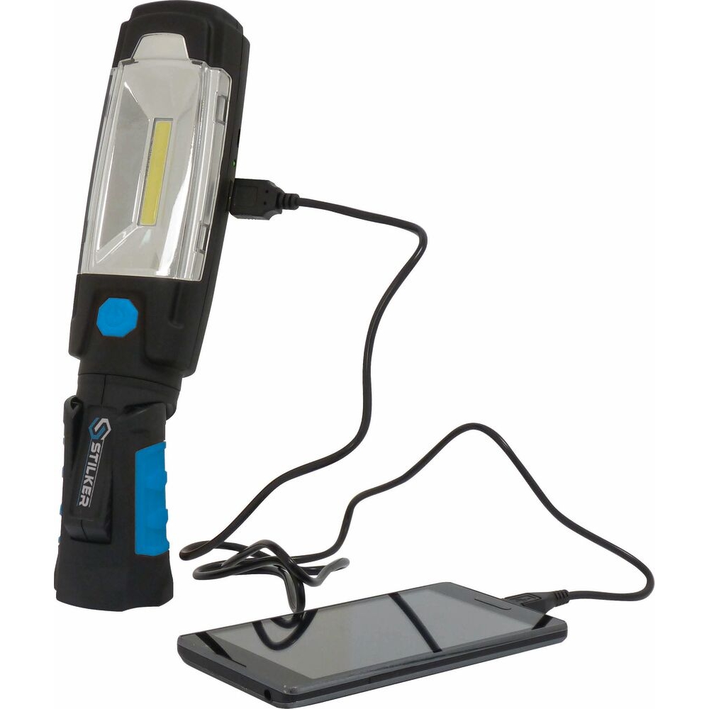 Baladeuses LED 280 lumens+180 lumens articulées rechargeables - de 2 pcs STILKER - 02164