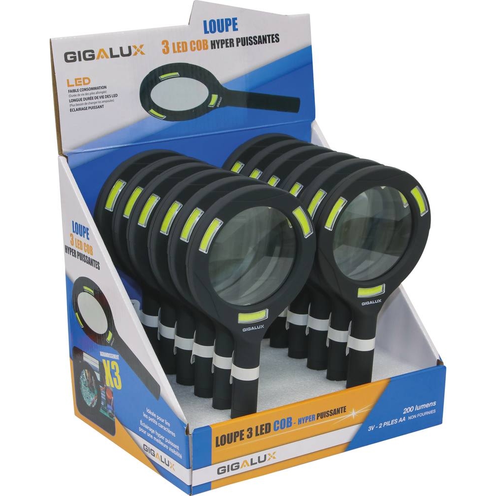 Loupe LED 200 lumens à piles STILKER - 02167
