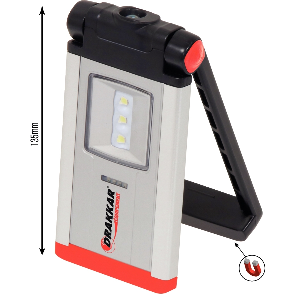 Lampe de poche LED 270 lumens rechargeable DRAKKAR - 02222