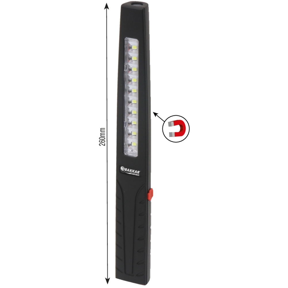 Baladeuse d'atelier LED 400 lumens rechargeable DRAKKAR - 02228