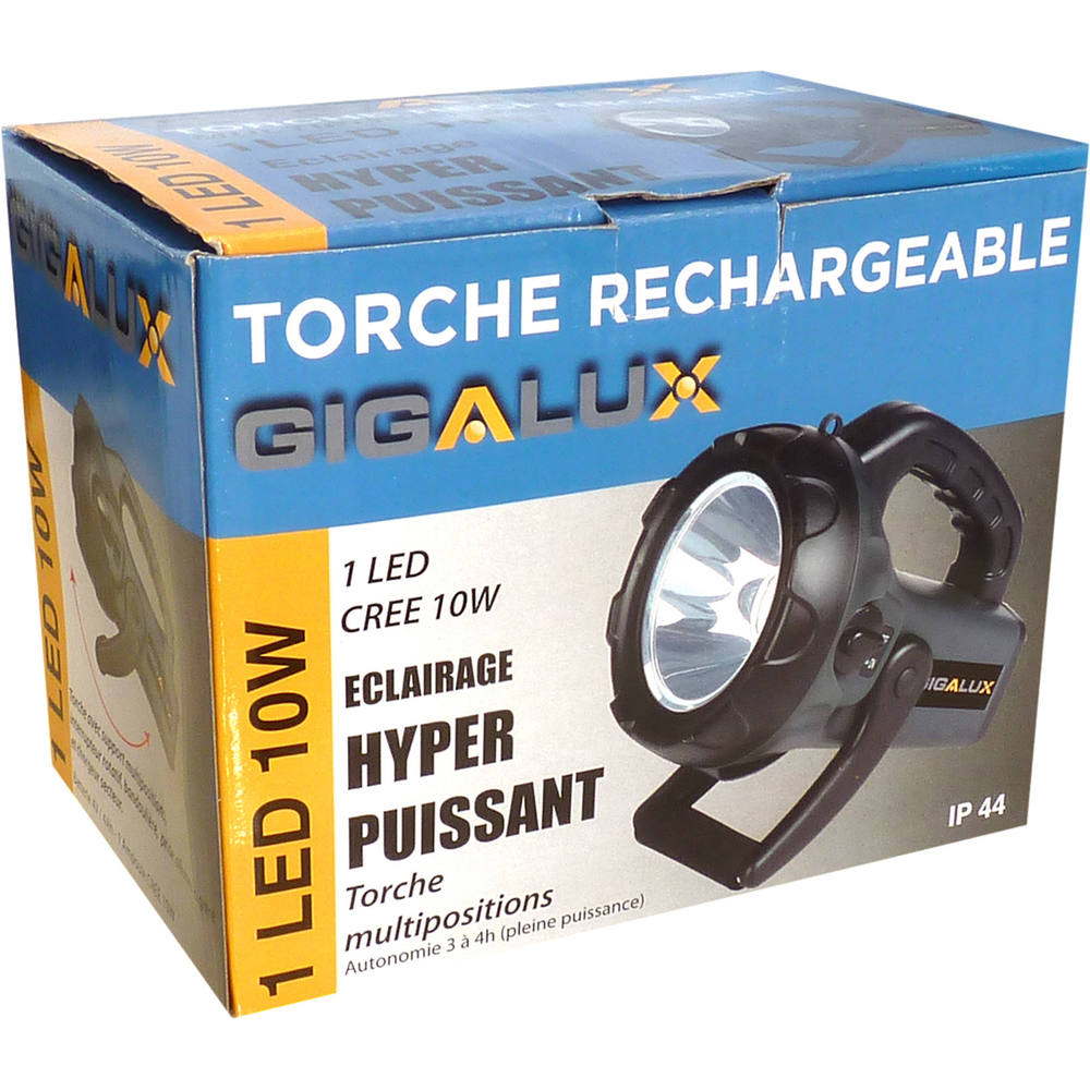 Lampe torche LED 800 lumens longue portée rechargeable DRAKKAR - 02268