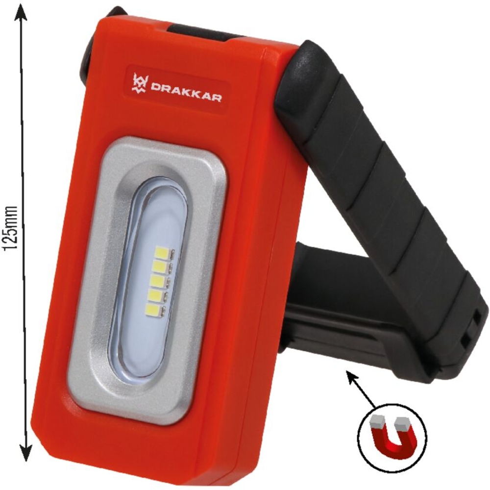 Lampe de poche LED 220 lumens rechargeable DRAKKAR - 02384
