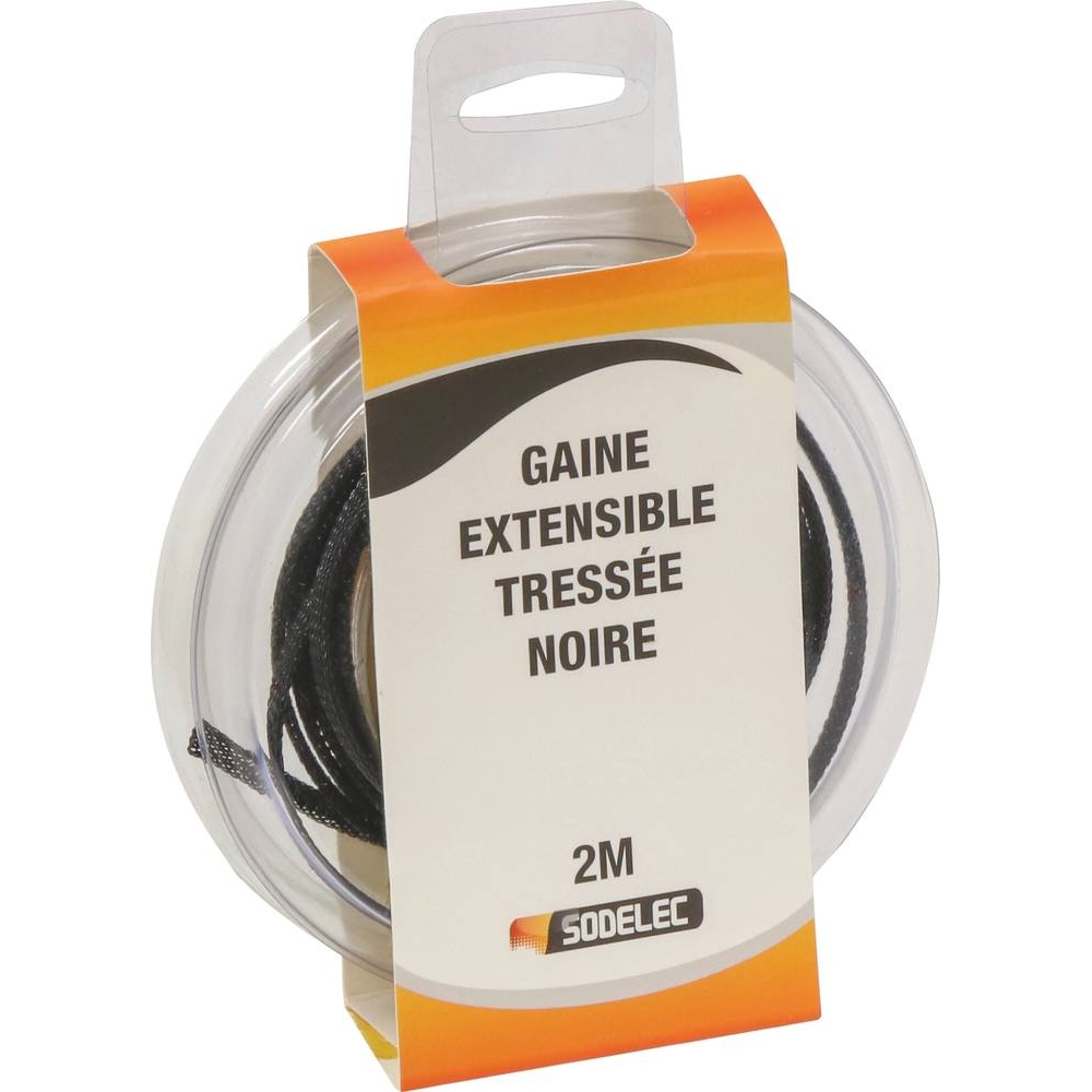 Gaine extensible tressée 3mm 2m - SODELEC - 02800