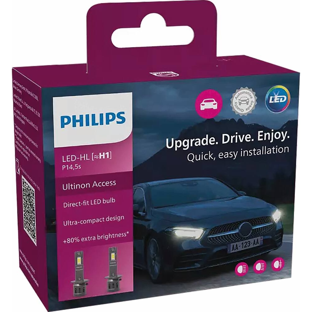 Ampoule LED H1 ULTINO access - de 2 pcs PHILIPS - 02905