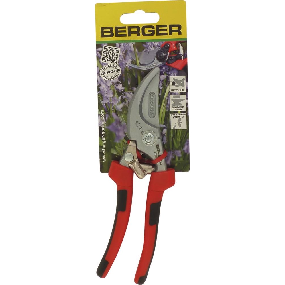 Sécateur 200mm manche bi-matière BERGER - 03436