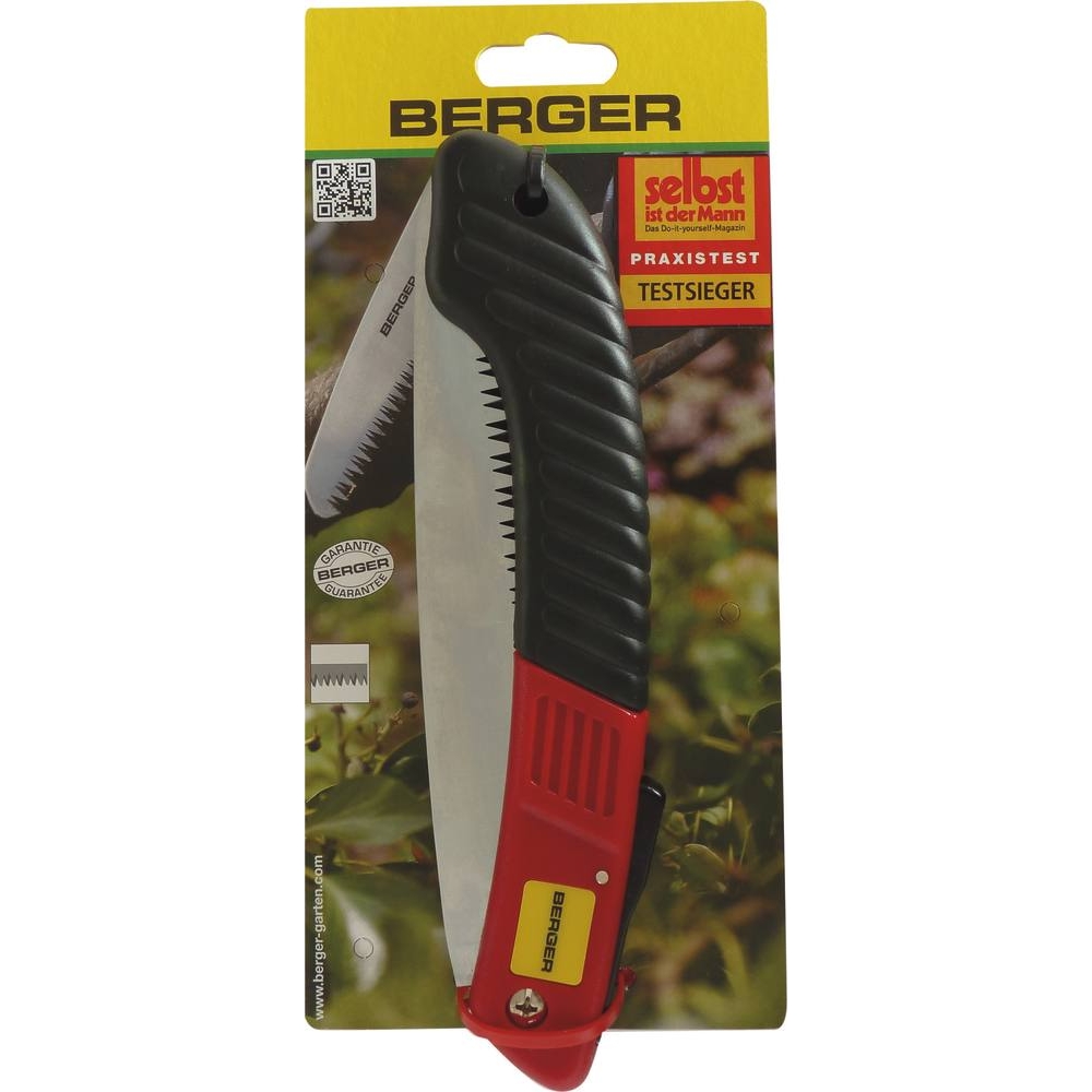 Scie pliante lame 180mm avec poignée gainée élastomère BERGER - 03446