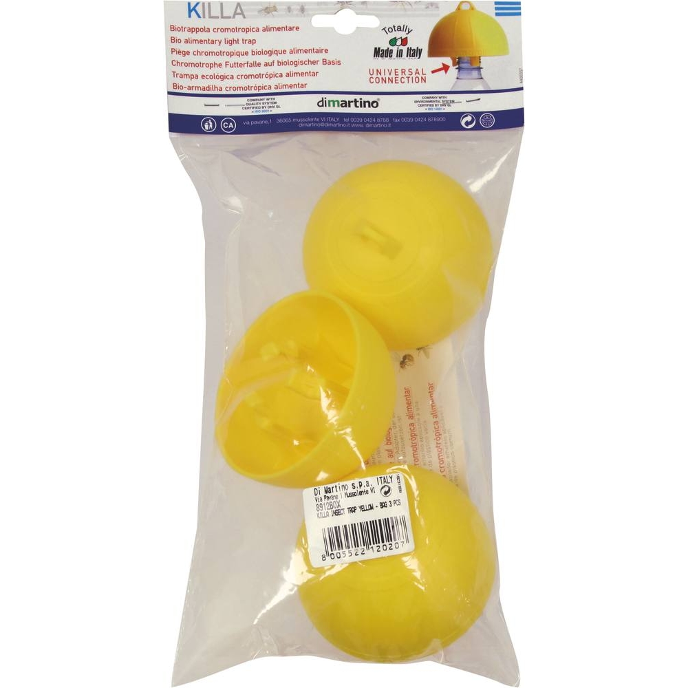 Piège à mouches et insectes - lot de 3 pcs DIMARTINO - 03468