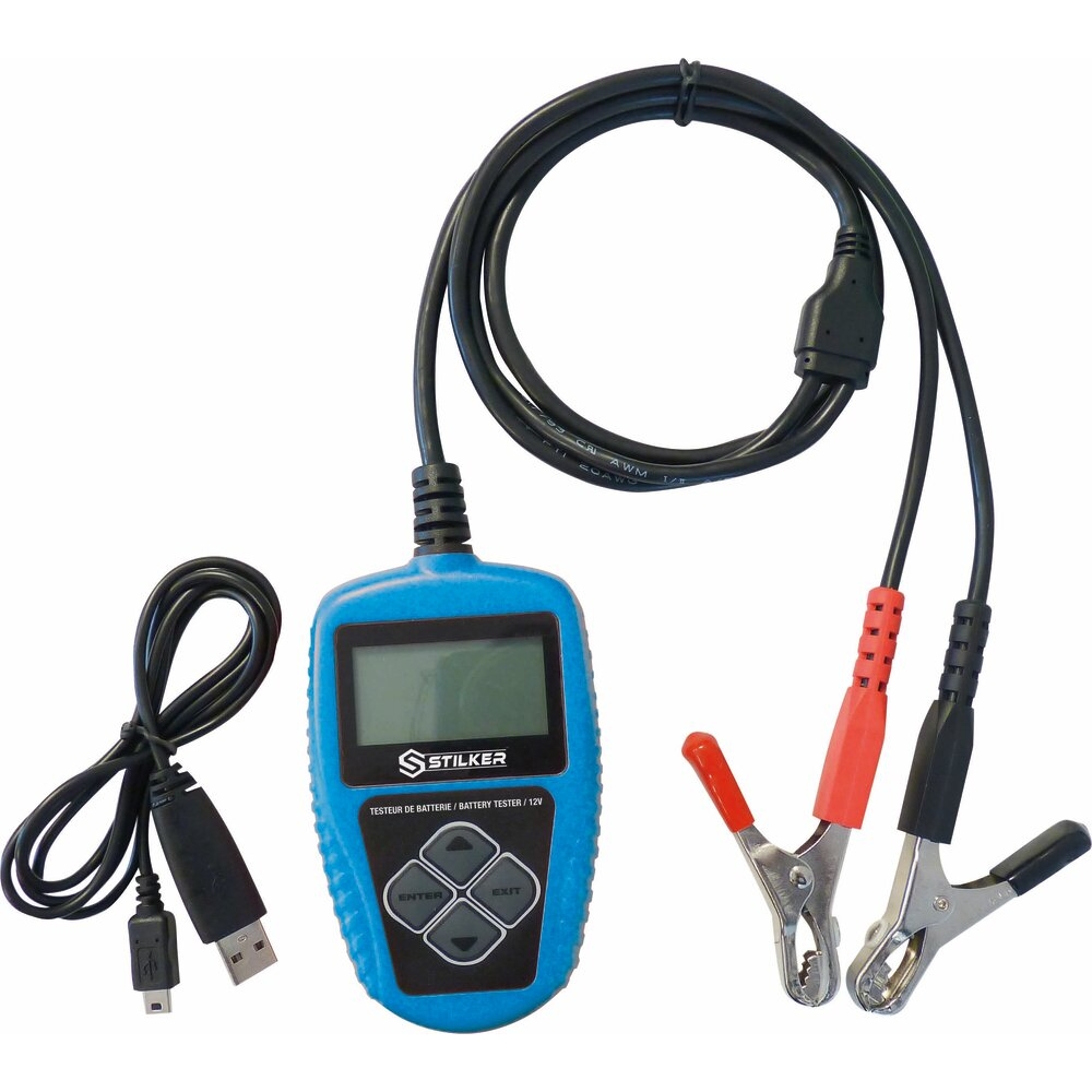 Testeur de batterie digital 12V test de charge/démarrage STILKER - 04033