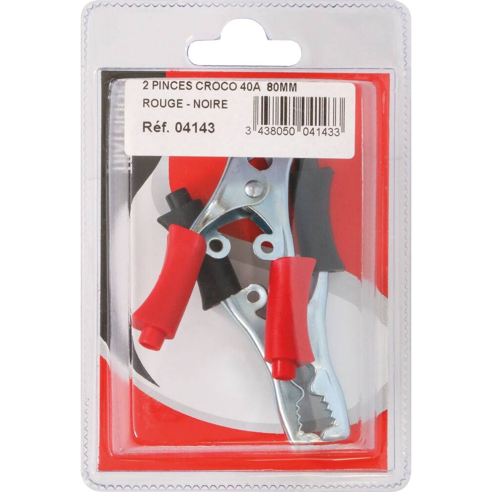 Pinces tôle 40A 80mm rouge/noire - STILKER - 04143