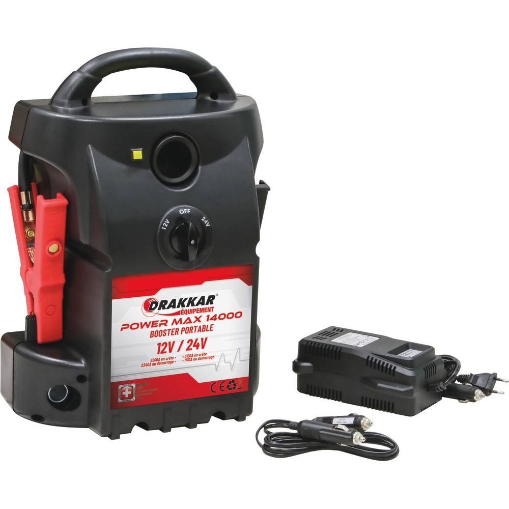 Booster 12/24V 6200A 2 batteries 23Ah DRAKKAR - 04524