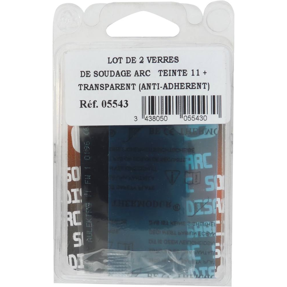 Verre teinte 11 et transparent anti adhérent 105x50mm - de 2 pcs DRAKKAR - 05543