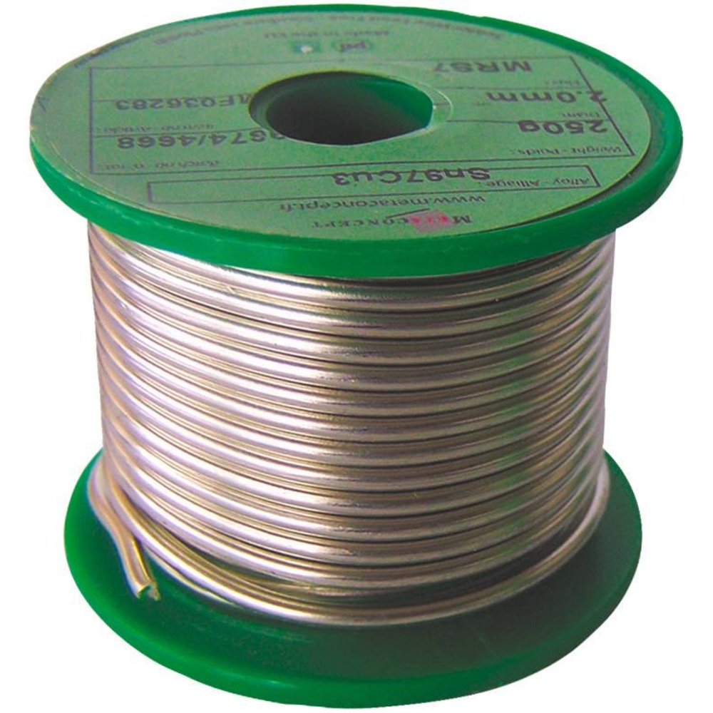 Fil d'étain 97% 2mm - bobine de 250g - 05622