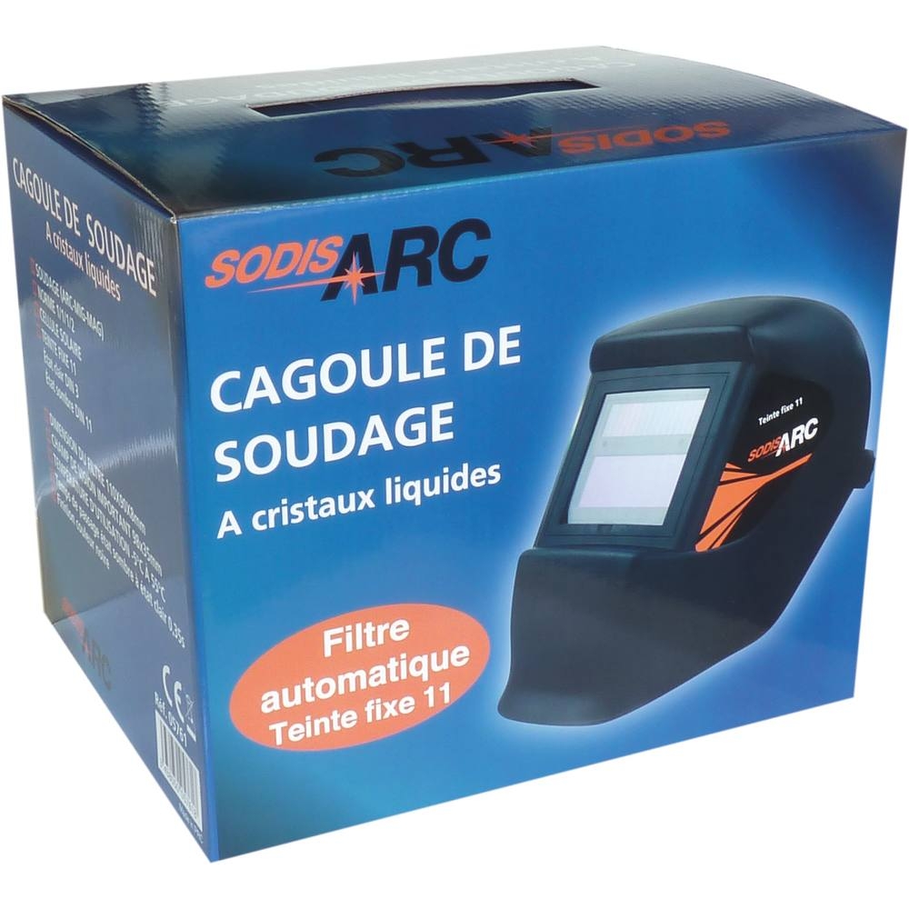 Cagoule de soudage automatique teinte 11 vision 98x35mm DRAKKAR - 05761