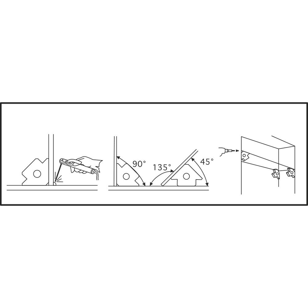 Equerre magnétique 85x15mm DRAKKAR - 05770