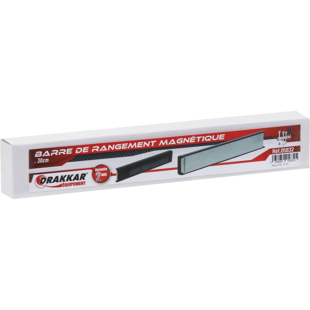Barre de rangement magnétique à fixer 262mm DRAKKAR - 05832