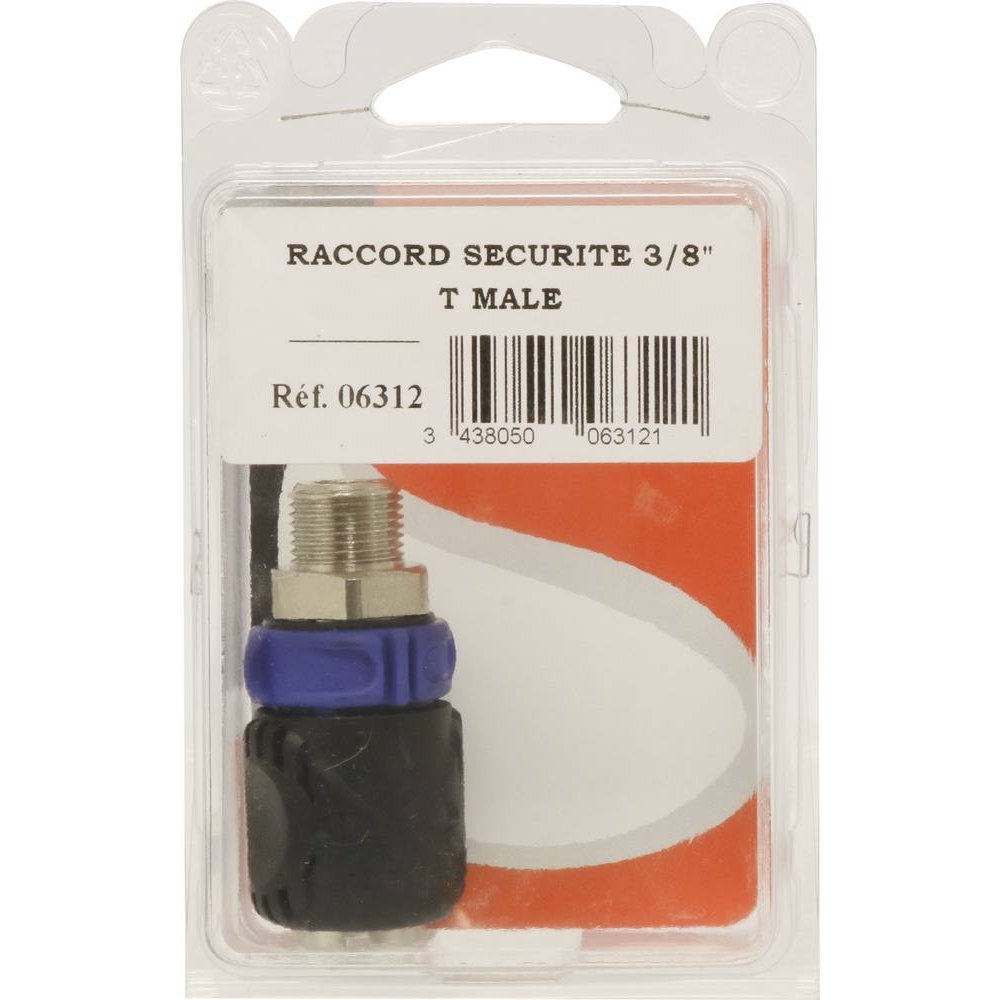 Raccord rapide femelle de sécurité universel filetage mâle 3/8