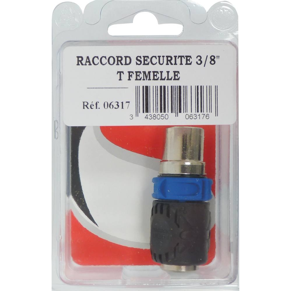 Raccord rapide femelle de sécurité universel filetage femelle 3/8