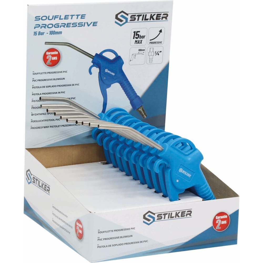 Soufflette PVC avec bec 6x100mm avec raccord rapide - STILKER - 06352