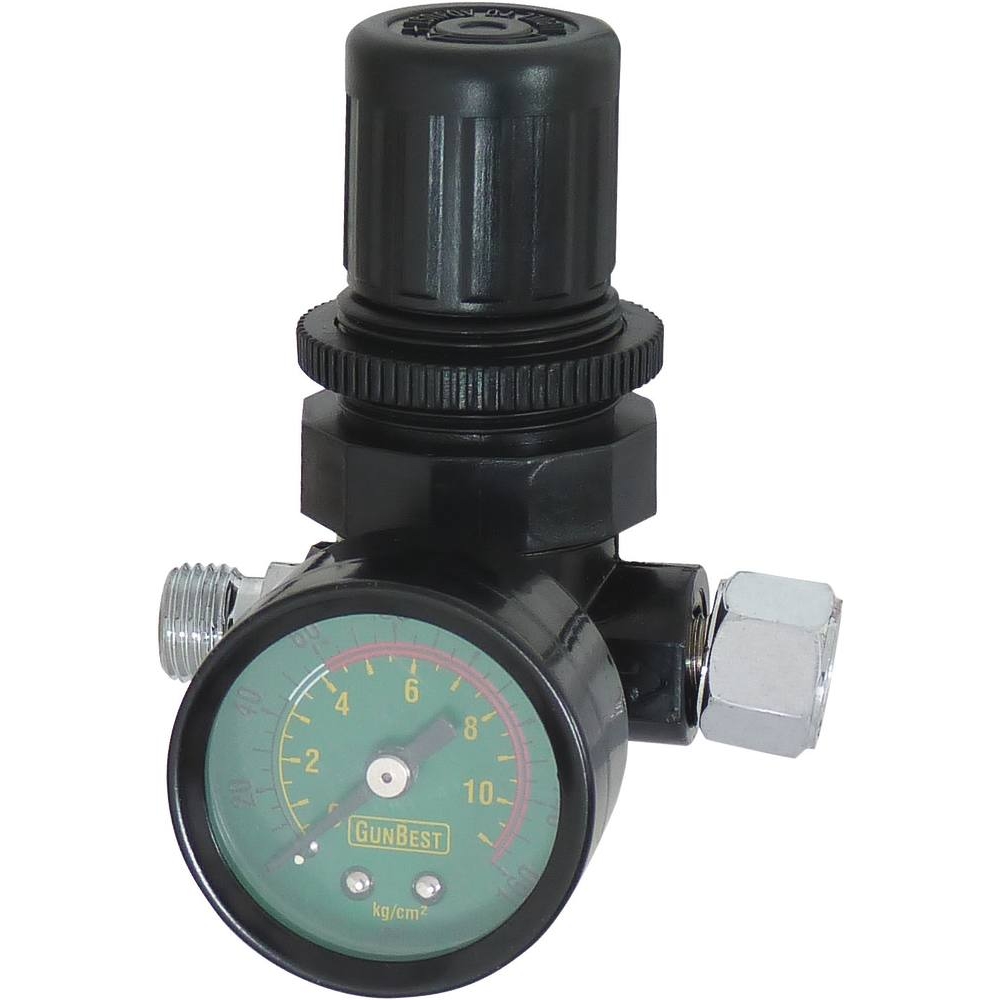 Pistolet de peinture HVLP godet supérieur 600ml buse 1,4mm avec régulateur de pression DRAKKAR - 06555