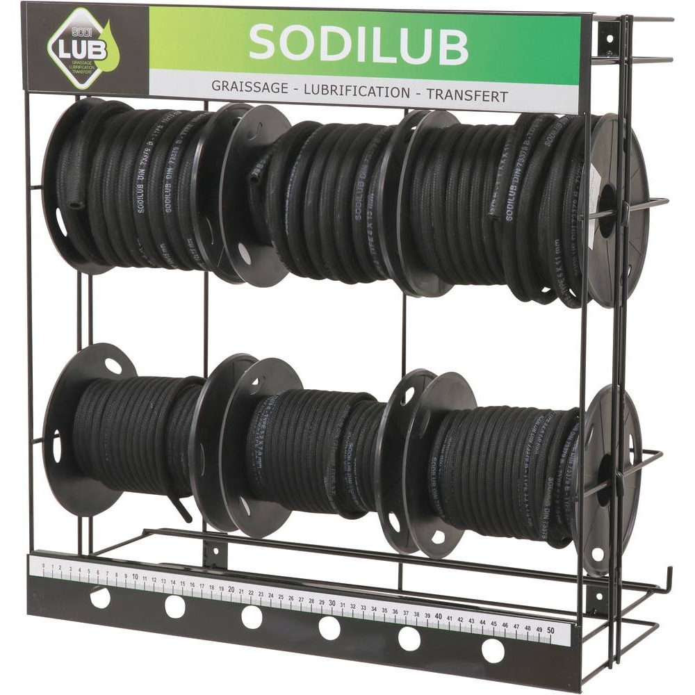 Durite en nitrile toilée extérieur - présentoir de 6 bobines SODILUB - 06589