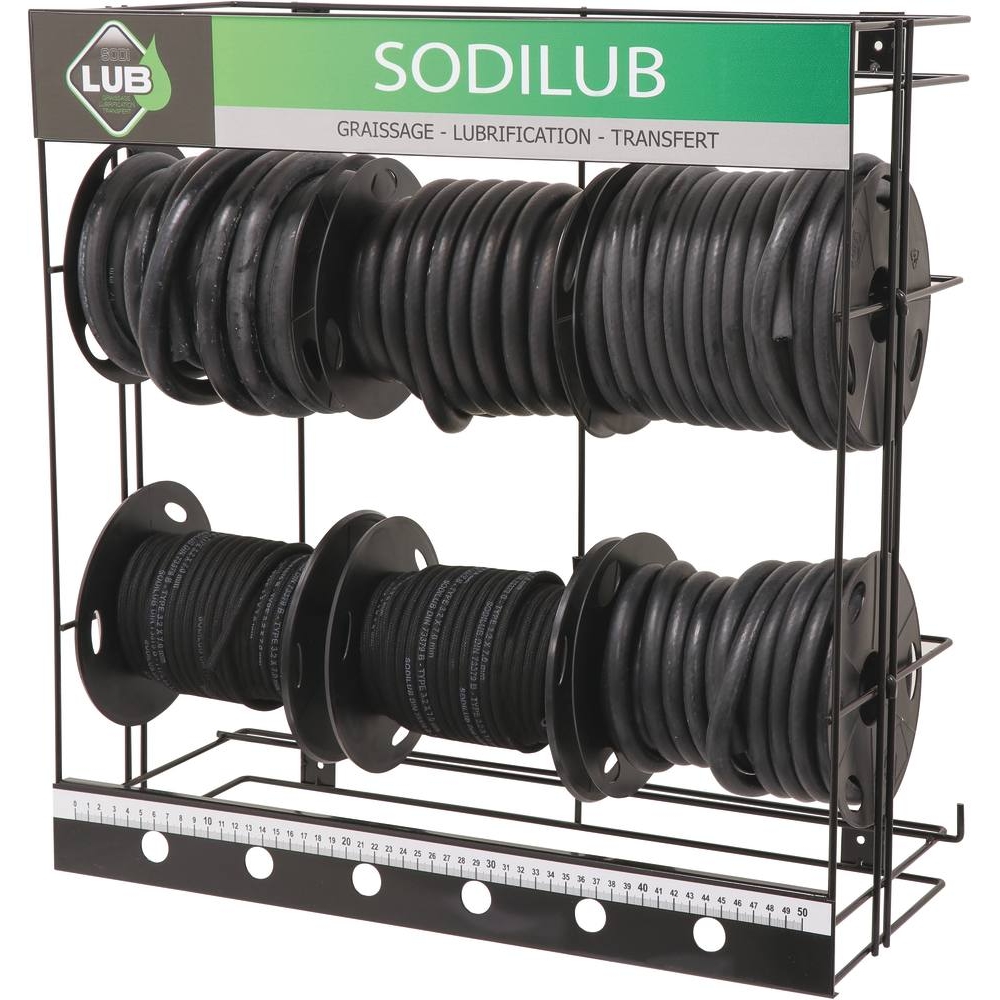 Durite en nitrile toilée intérieur et extérieur - présentoir de 6 bobines SODILUB - 06593