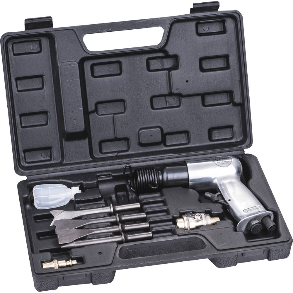 Marteau burineur pneumatique - kit en mallette 8 pcs STILKER - 06989