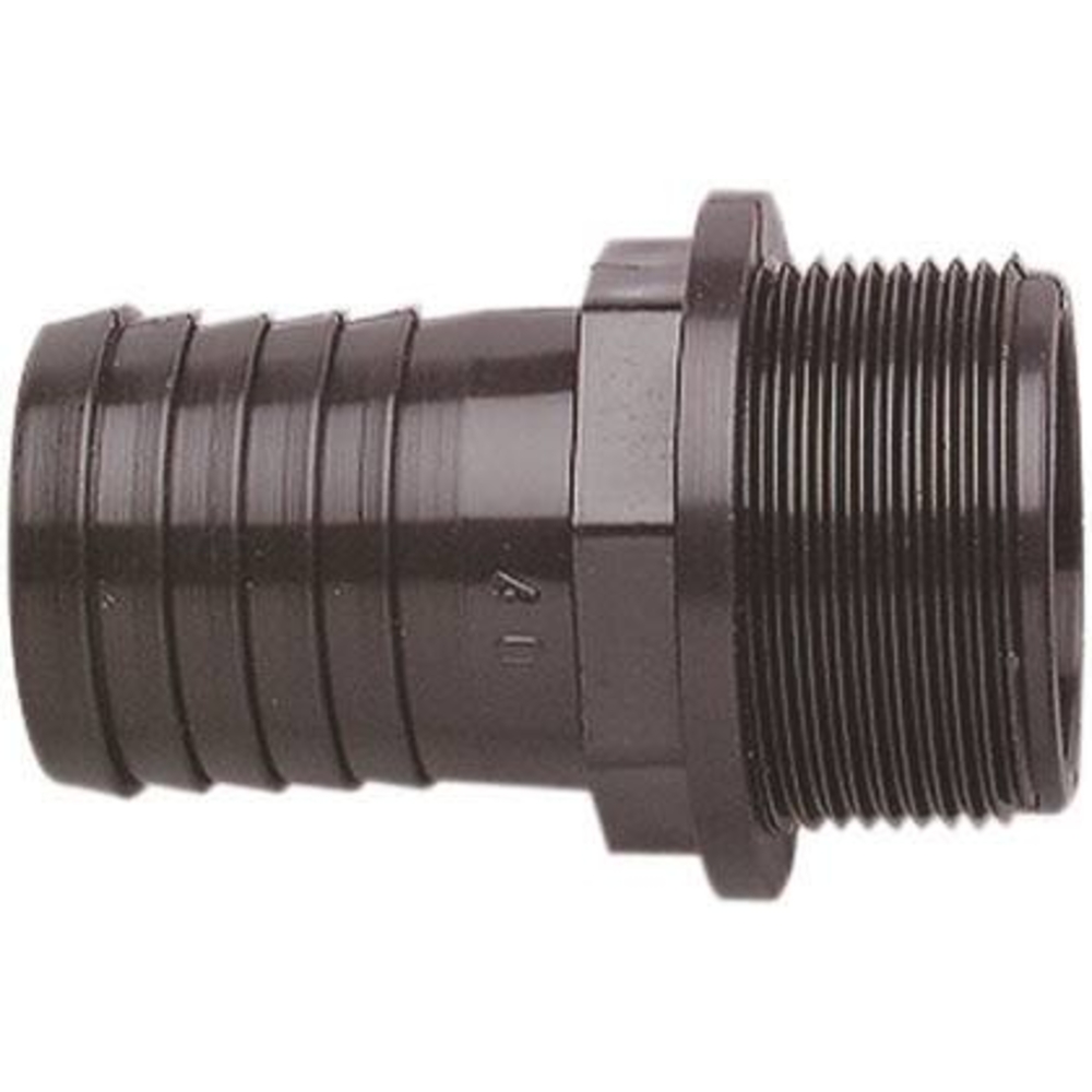 Raccord cannelé PVC mâle 1