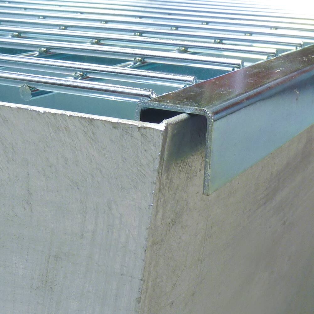 Bac de rétention 220L avec caillebotis 100% acier pour 2 fûts - format emboîtable compact DRAKKAR - 08363