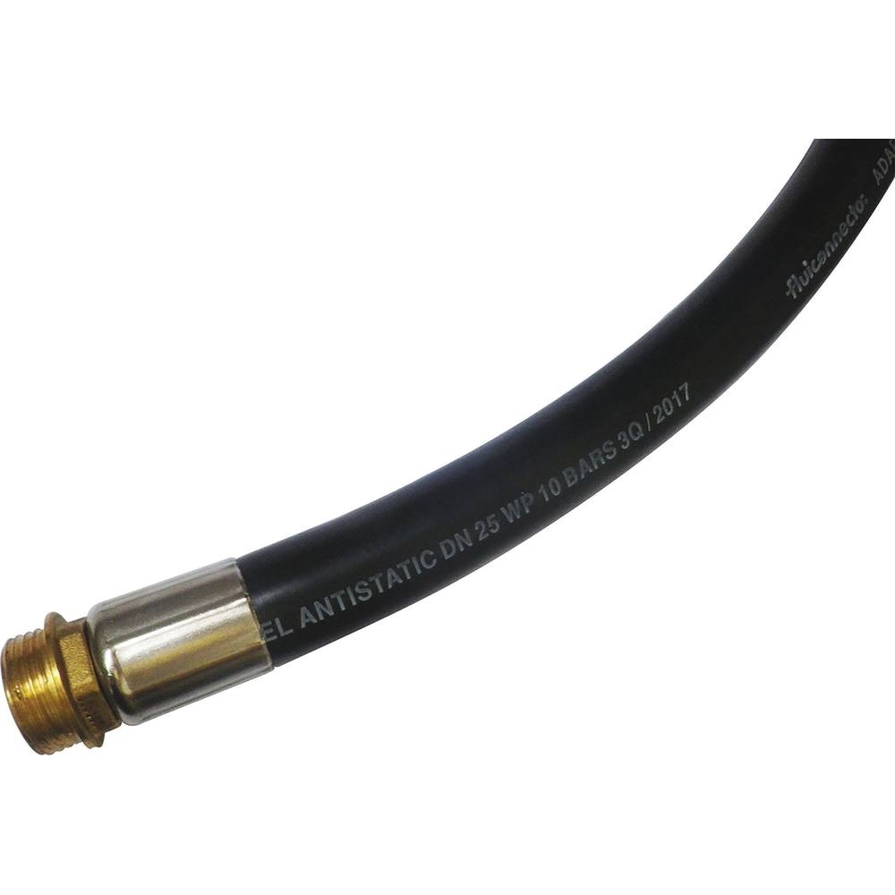 Tuyau gasoil renforcé 4m 19mm avec raccord mâle 3/4