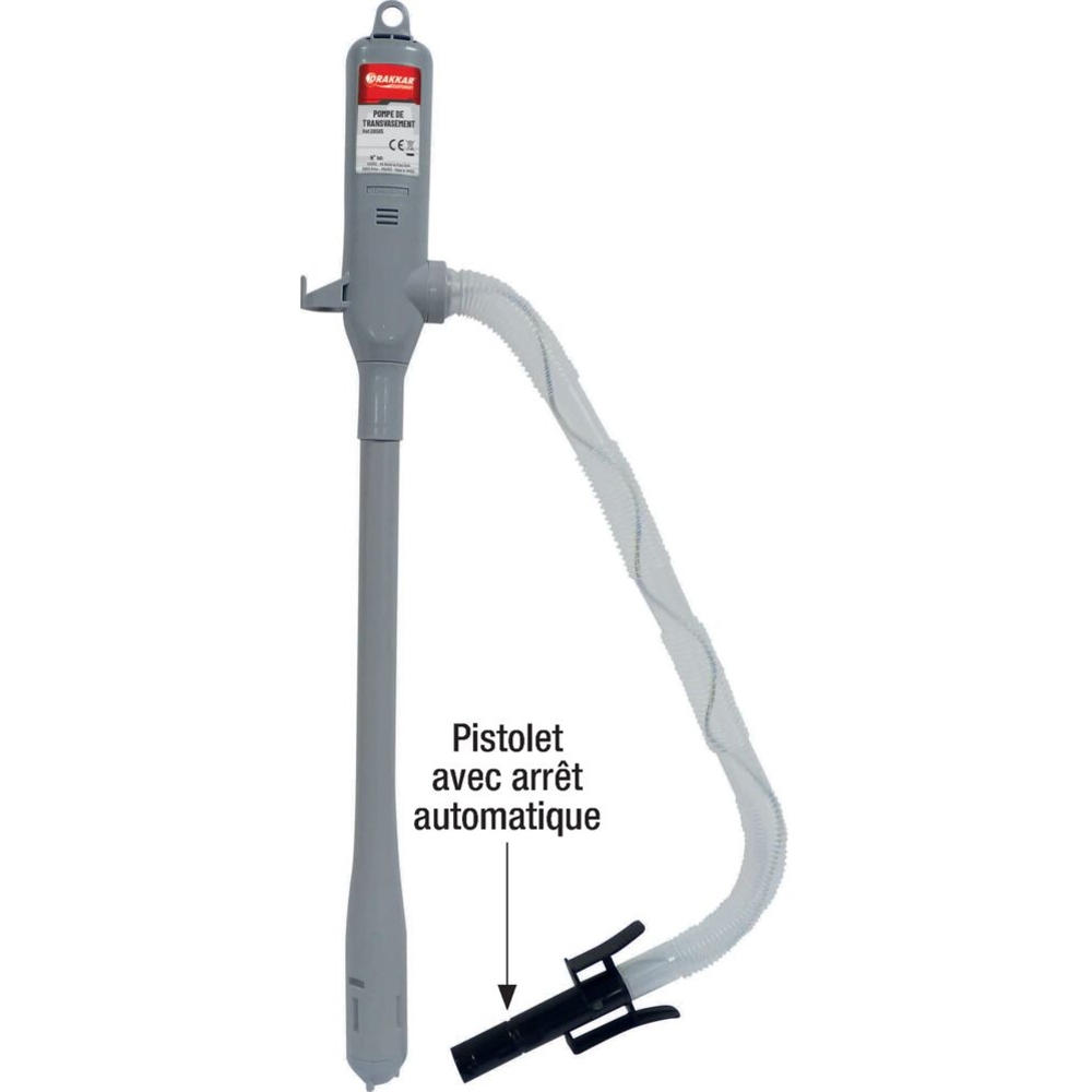 Pompe de transvasement sur piles 9 l/min canne 385mm DRAKKAR - 08585
