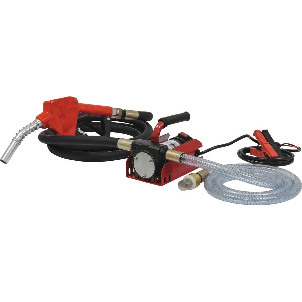 Pompe à gasoil 12V 35 l/min avec pistolet automatique/tuyau d'aspiration et refoulement - en kit DRAKKAR - 08646