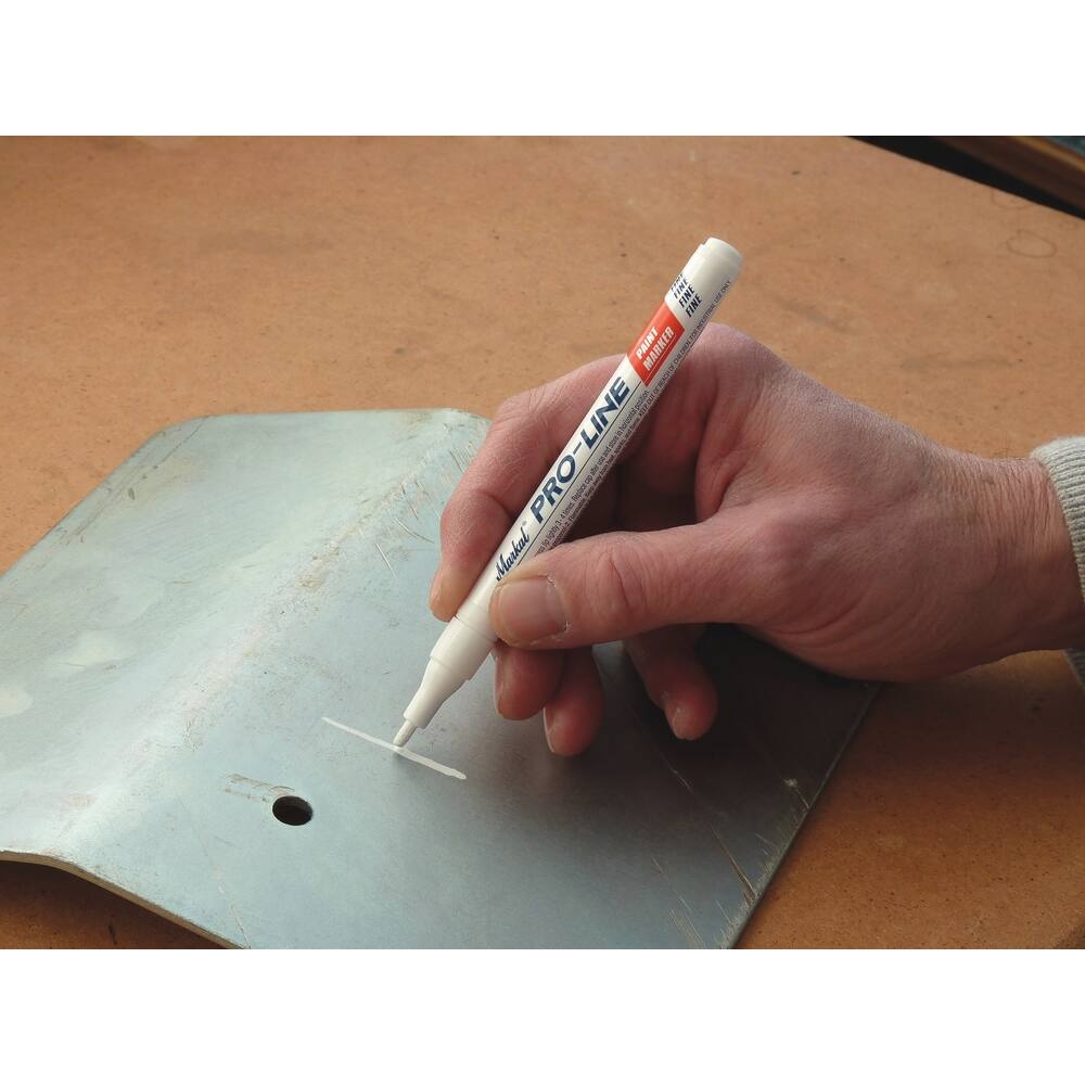 Feutre à peinture liquide permanent blanc pointe extra fine MARKAL - 08738