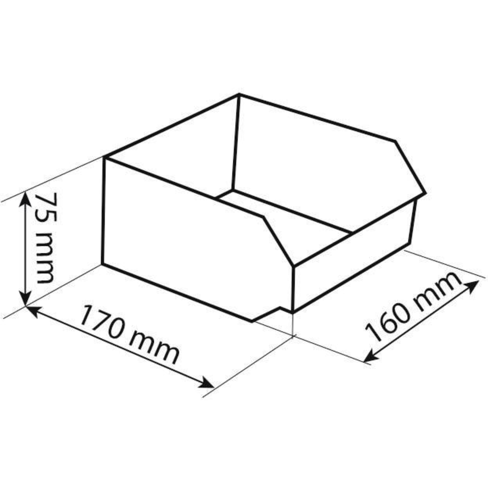 Module de rangement 4 boîtes à bec 160x170x75mm avec vitre transparente TAYG - 09000