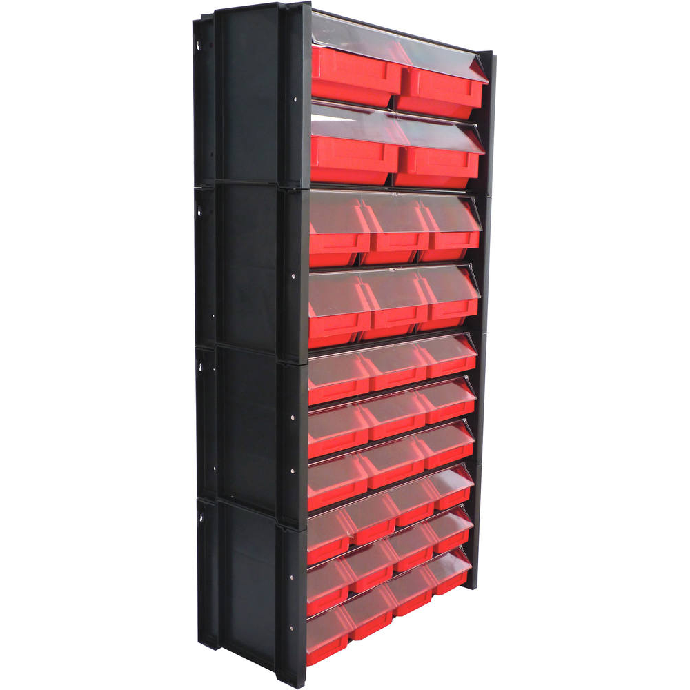 Module de rangement 4 boîtes à bec 160x170x75mm avec vitre transparente TAYG - 09000