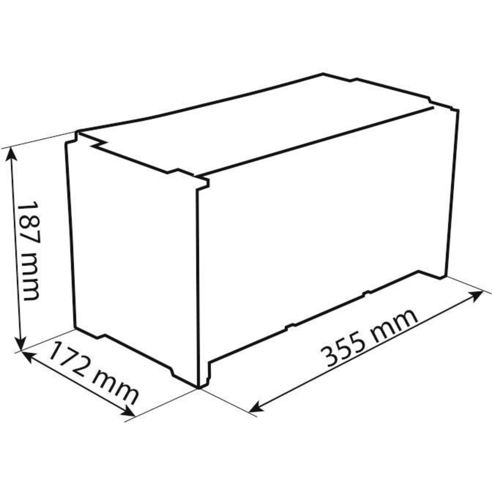 Module de rangement 6 boîtes à bec 102x170x75mm avec vitre transparente TAYG - 09005