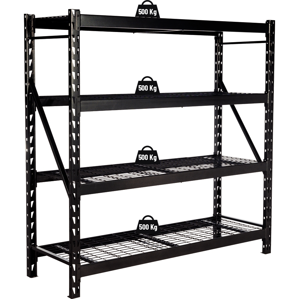 Etagère/rayonnage d'atelier 4 tablettes 1829x1829x610mm max 2T STILKER - 09006