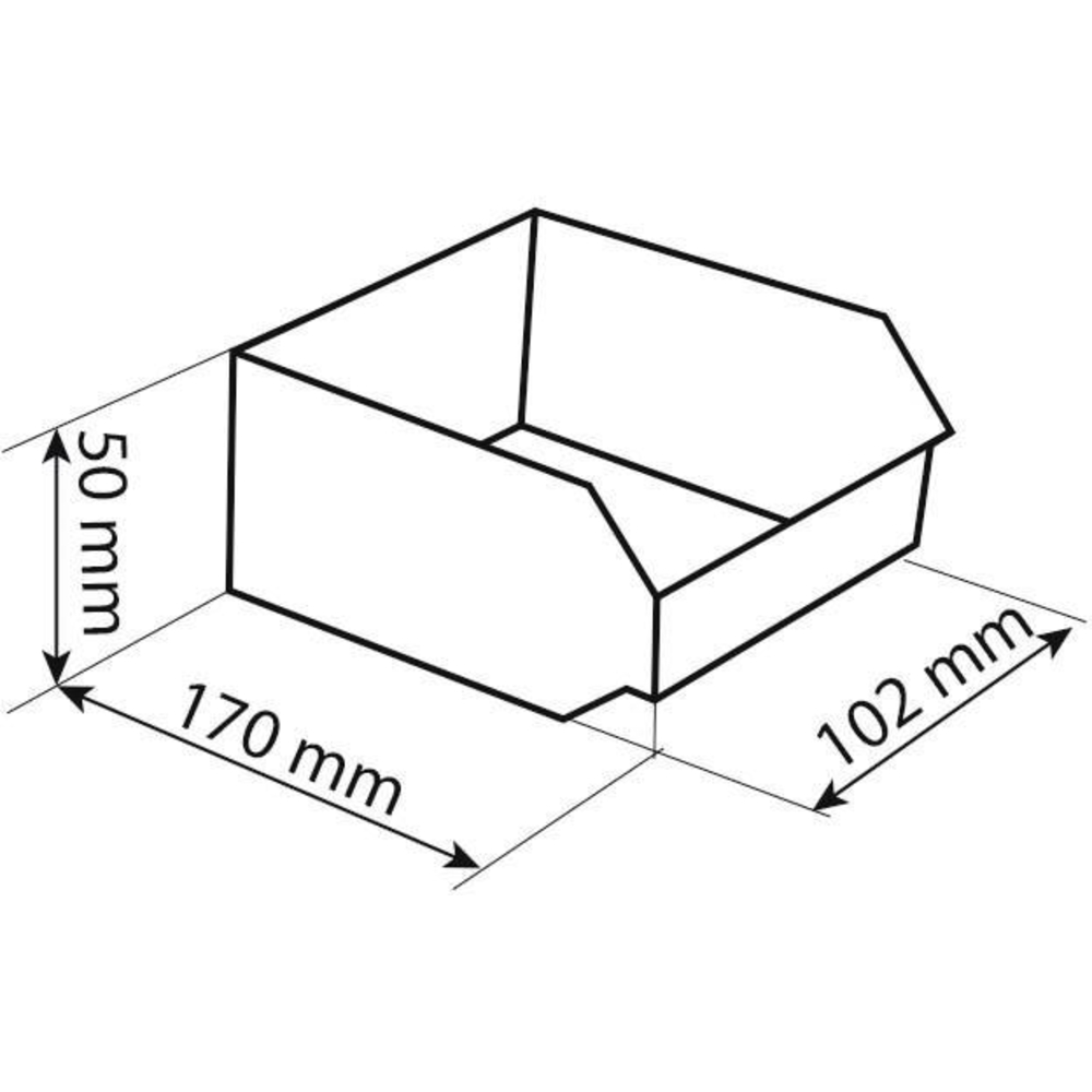 Module de rangement 9 boîtes à bec 102x170x50mm avec vitre transparente TAYG - 09010