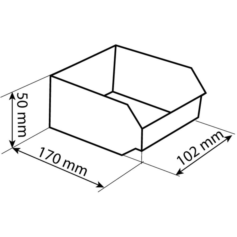 Module de rangement 9 boîtes à bec 102x170x50mm avec vitre transparente TAYG - 09010