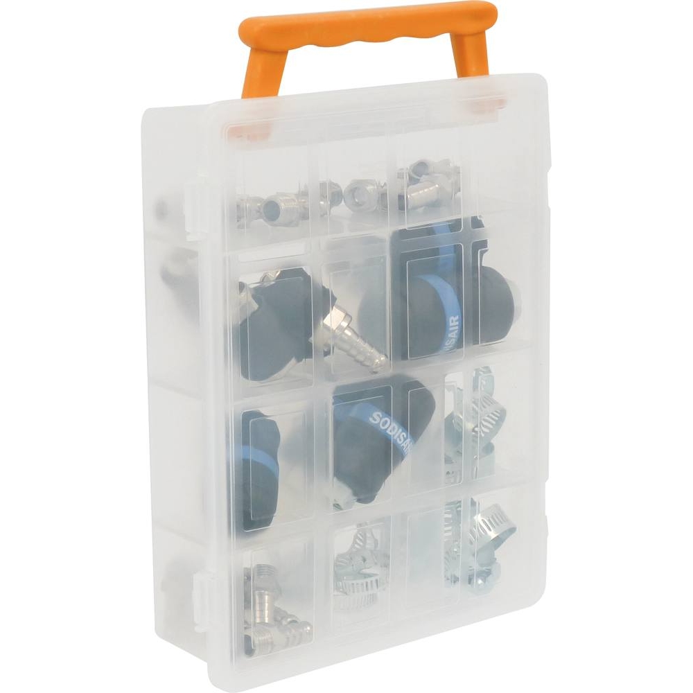 Boîte de rangement 9 cases avec poignée 242x188x60mm - 09024