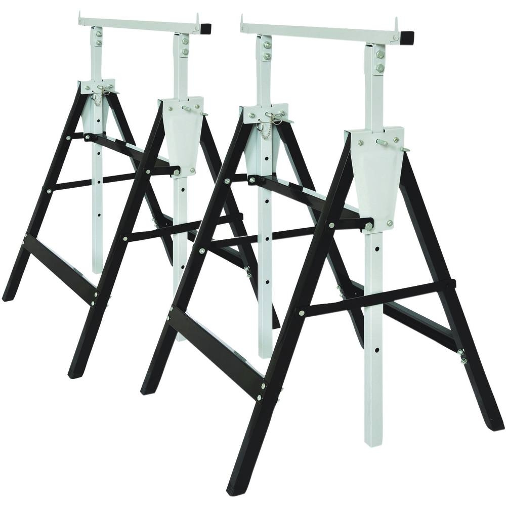 Tréteau pliant 150kg réglable en hauteur 810/1200mm STILKER - 09056