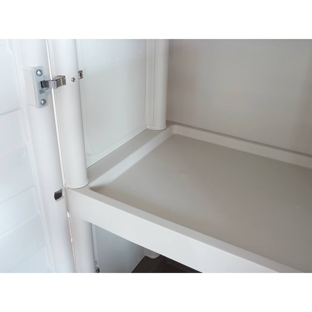 Armoire PVC 2 portes et 1 étagère 700x390x855mm - 09084
