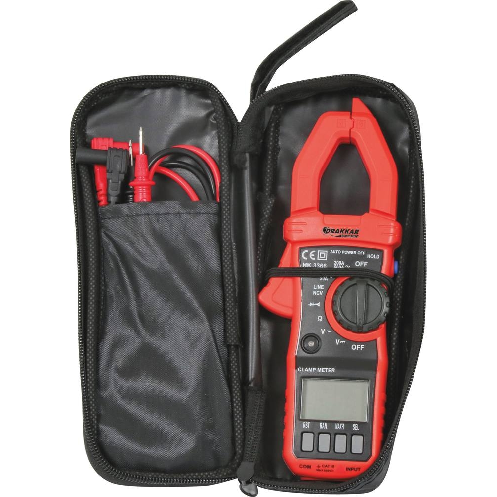 Pince ampèremétrique Cat III AC 600A - trousse DRAKKAR - 09097