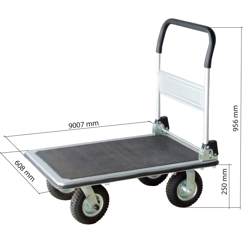 Chariot de manutention 4 roues gonflables 300kg DRAKKAR - 09104