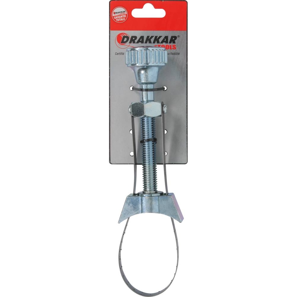 Clé à filtre à sangle de 65 à 110mm - carte DRAKKAR TOOLS - 09167