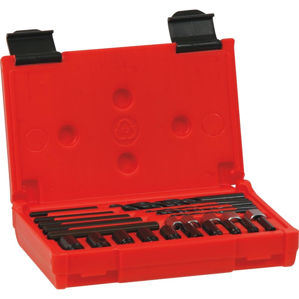 Extracteur de vis cassée intérieur/extérieur 5 à 16mm - coffret de 25 pcs DRAKKAR TOOLS - 09168